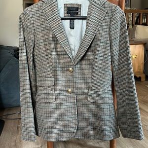 J crew hack ing jacket - houndstooth